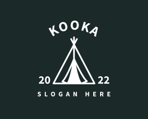 Outdoor Camping Tent  logo design