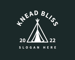 Outdoor Camping Tent  logo design