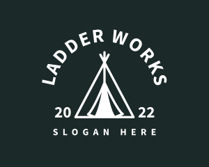 Outdoor Camping Tent  logo design