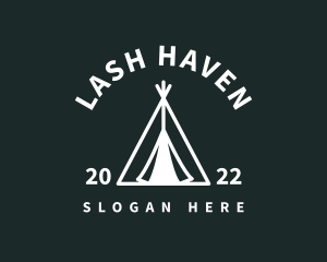 Outdoor Camping Tent  logo design