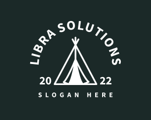 Outdoor Camping Tent  logo design