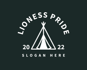 Outdoor Camping Tent  logo design