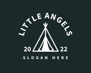 Outdoor Camping Tent  logo design