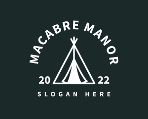 Outdoor Camping Tent  logo design