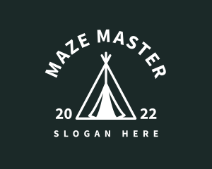 Outdoor Camping Tent  logo design