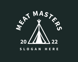 Outdoor Camping Tent  logo design