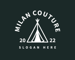 Outdoor Camping Tent  logo design