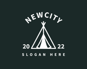 Outdoor Camping Tent  logo design