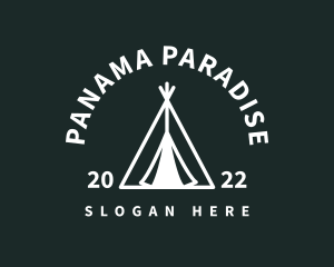 Outdoor Camping Tent  logo design