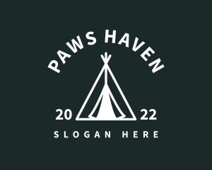 Outdoor Camping Tent  logo design