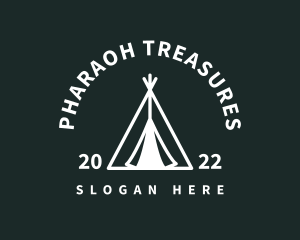 Outdoor Camping Tent  logo design