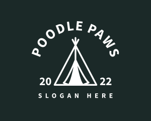 Outdoor Camping Tent  logo design