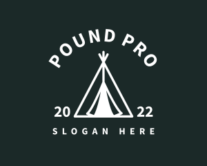 Outdoor Camping Tent  logo design