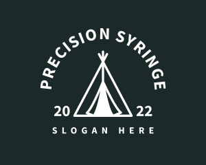 Outdoor Camping Tent  logo design