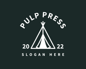 Outdoor Camping Tent  logo design