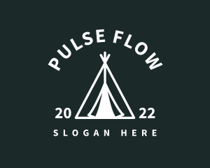 Outdoor Camping Tent  logo design