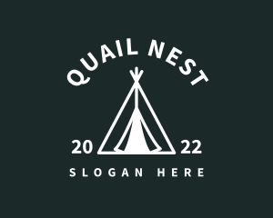 Outdoor Camping Tent  logo design