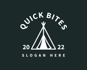 Outdoor Camping Tent  logo design