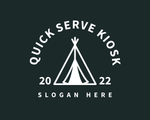 Outdoor Camping Tent  logo design