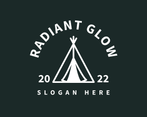 Outdoor Camping Tent  logo design