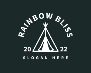 Outdoor Camping Tent  logo design