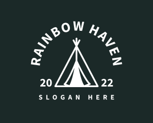 Outdoor Camping Tent  logo design