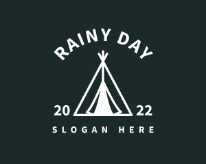 Outdoor Camping Tent  logo design