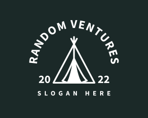 Outdoor Camping Tent  logo design