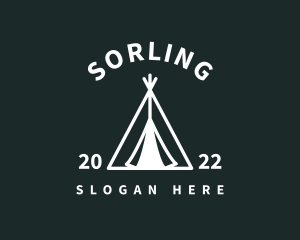 Outdoor Camping Tent  logo design