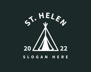 Outdoor Camping Tent  logo design