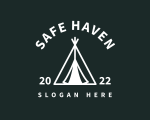 Outdoor Camping Tent  logo design