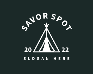 Outdoor Camping Tent  logo design