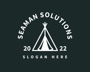 Outdoor Camping Tent  logo design