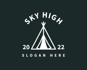 Outdoor Camping Tent  logo design