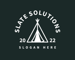 Outdoor Camping Tent  logo design