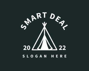 Outdoor Camping Tent  logo design