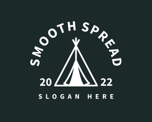 Outdoor Camping Tent  logo design