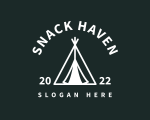 Outdoor Camping Tent  logo design