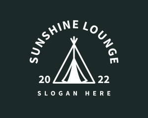 Outdoor Camping Tent  logo design