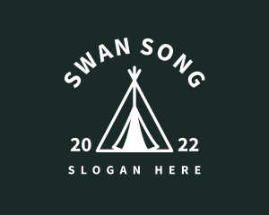 Outdoor Camping Tent  logo design