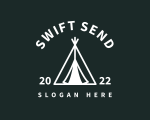 Outdoor Camping Tent  logo design