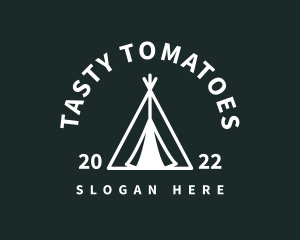 Outdoor Camping Tent  logo design