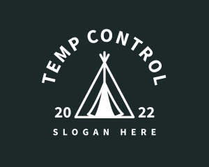 Outdoor Camping Tent  logo design