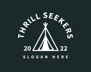 Outdoor Camping Tent  logo design