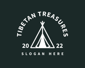 Outdoor Camping Tent  logo design