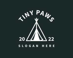 Outdoor Camping Tent  logo design