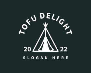 Outdoor Camping Tent  logo design