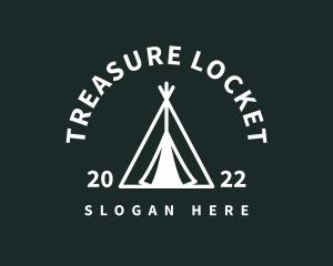 Outdoor Camping Tent  logo design