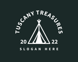 Outdoor Camping Tent  logo design