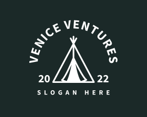 Outdoor Camping Tent  logo design